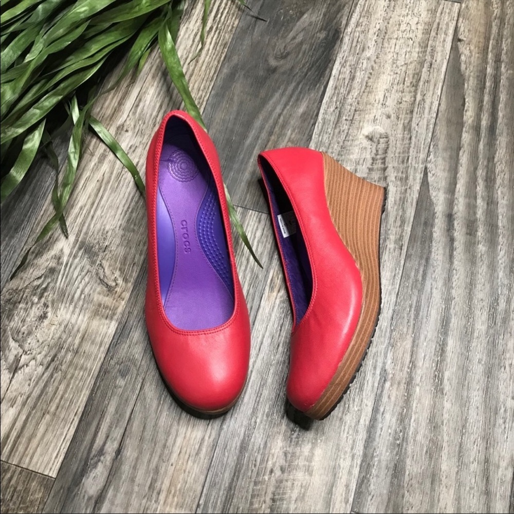 Crocs A-Leigh Wedge Shoe -W9
